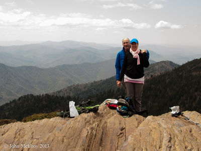 On the Cliffs of Mount Le Conte
